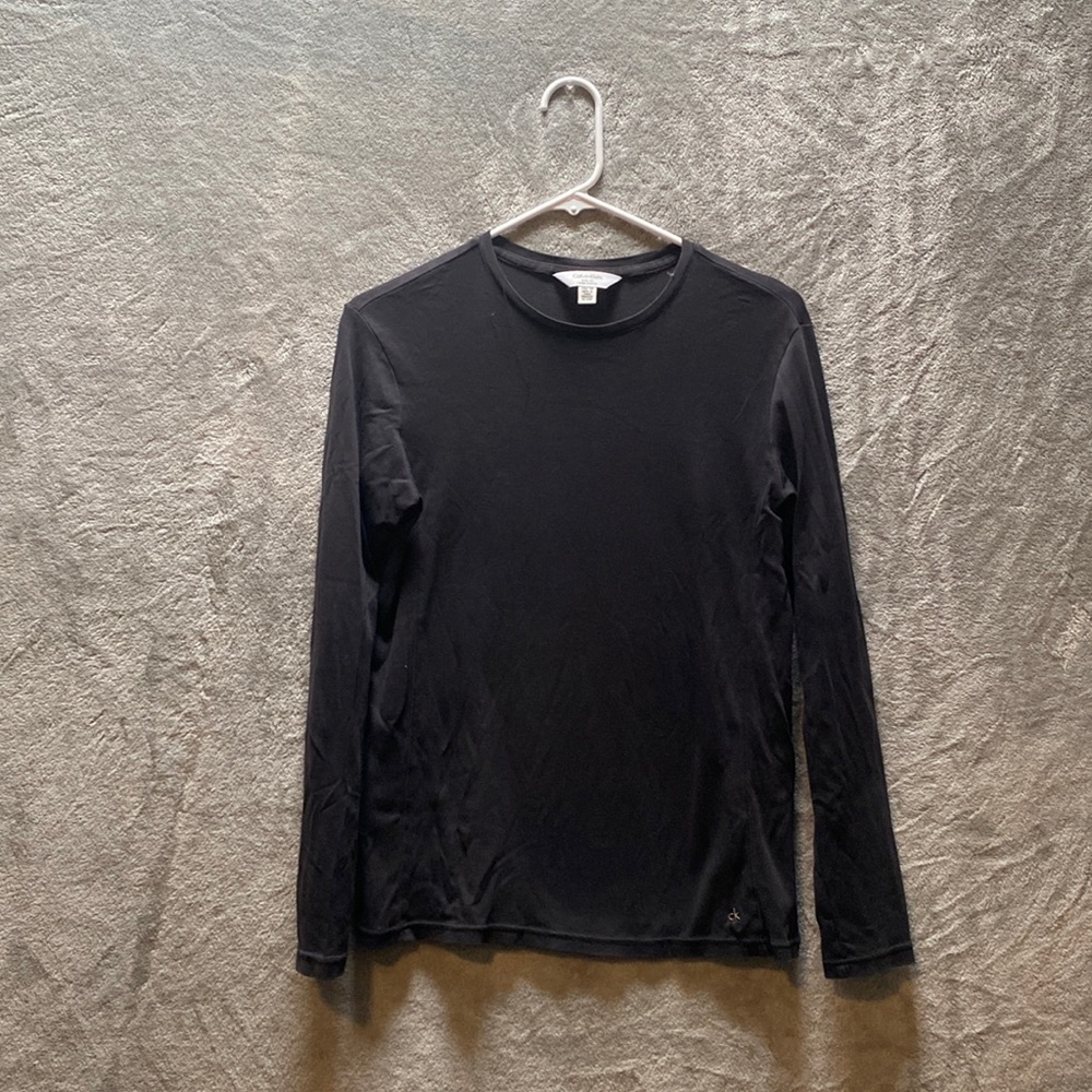Long Sleeve Body Fitting Shirt, Calvin Klein XS, ribbed sides for tighter fit